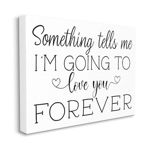 Stupell Industries Love You Forever Quote Wall Art